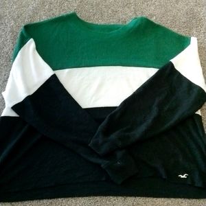 Tri colored sweater